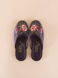Embroidered Slipper (Purple)
