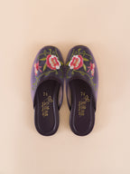 Embroidered Slipper (Purple)