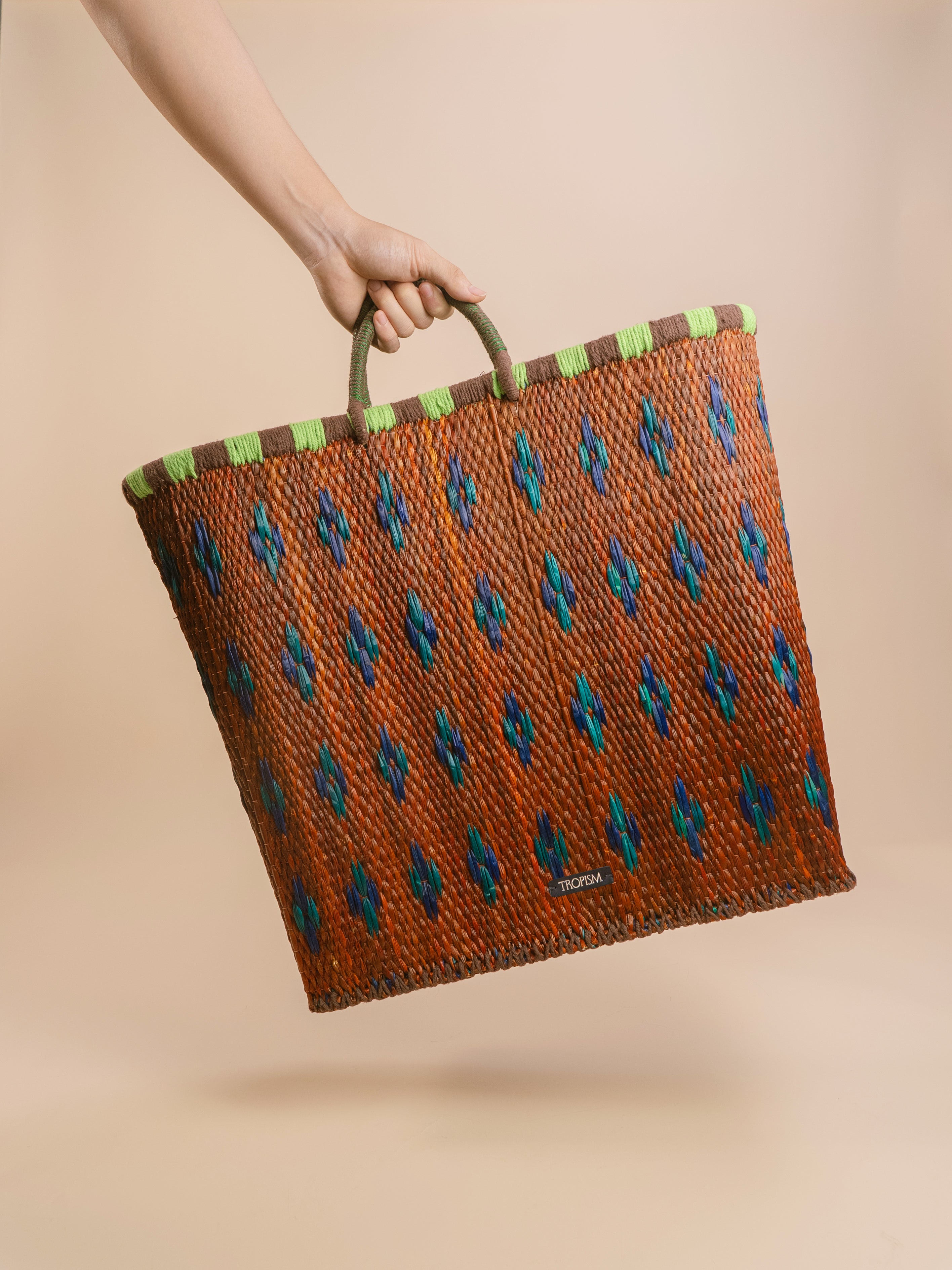 STOW L Basket Bag (Brown)